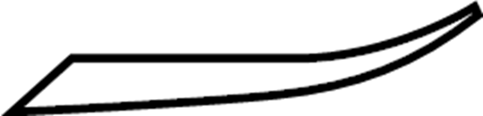 View 86375S2020 Grille Molding (Left, Front) Full-Sized Product Image