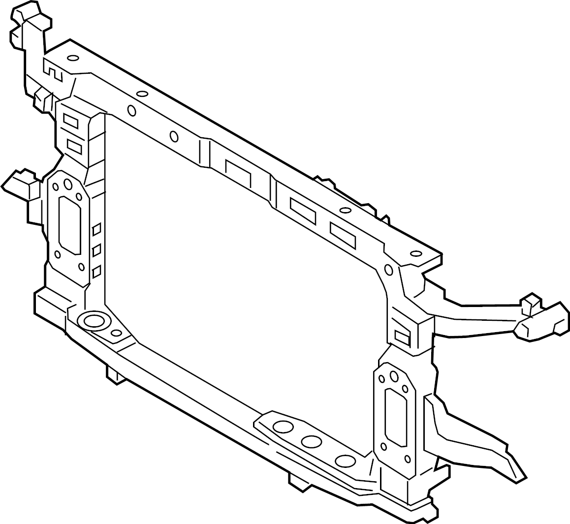 View 64101S2500 Radiator Support Panel (Front, Lower) Full-Sized Product Image
