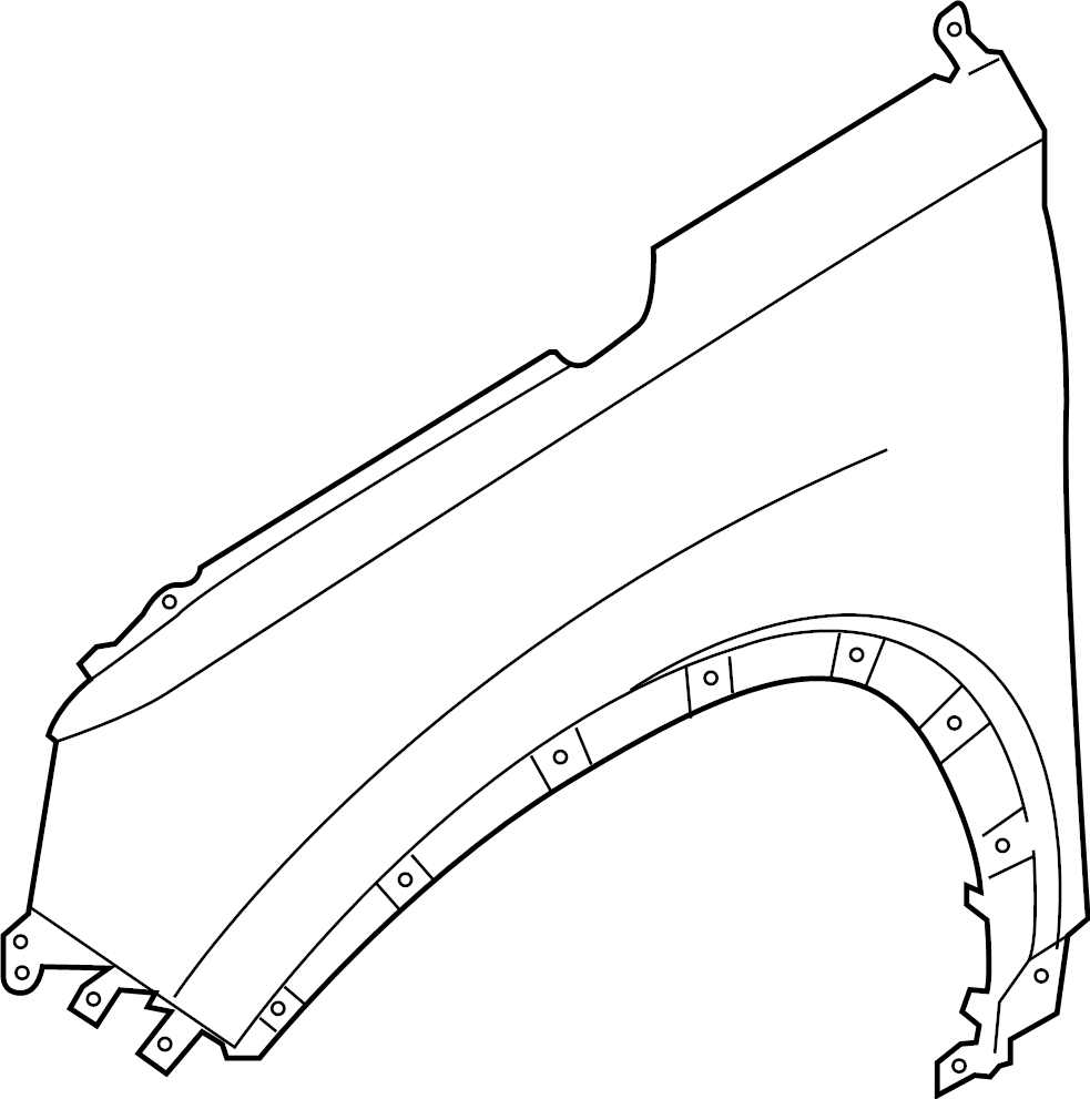 View 66310S2000 Fender (Left) Full-Sized Product Image