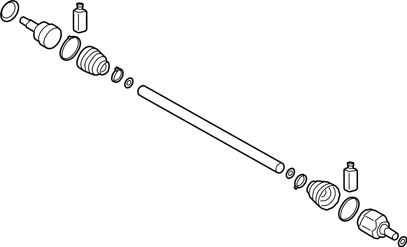 View 49501S2150 CV Axle Assembly (Right) Full-Sized Product Image