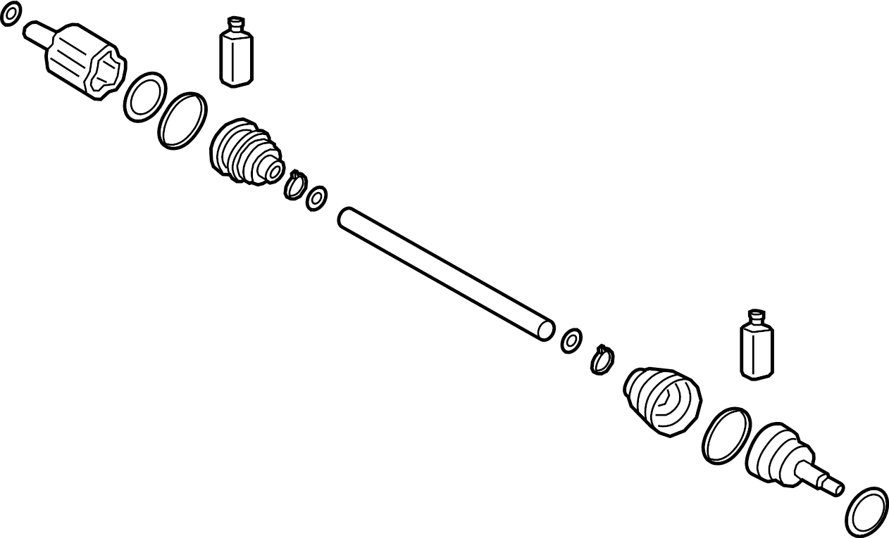 View 49500S1200 CV Axle Assembly (Left) Full-Sized Product Image