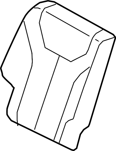 View 89450S2000 Seat Back Cushion (Right, Rear) Full-Sized Product Image