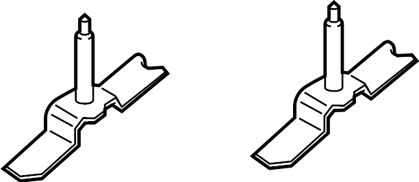 View 67343S1000 Roof Luggage Carrier Side Rail Bracket (Right, Front) Full-Sized Product Image