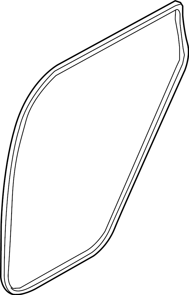 View 83110S2000 Door Seal (Left, Rear) Full-Sized Product Image