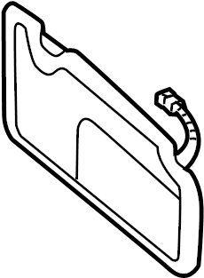 View 85210S2610YYU SUNVISOR ASSY,LH (GRAY MELANGE(YGE->YYU)) Full-Sized Product Image