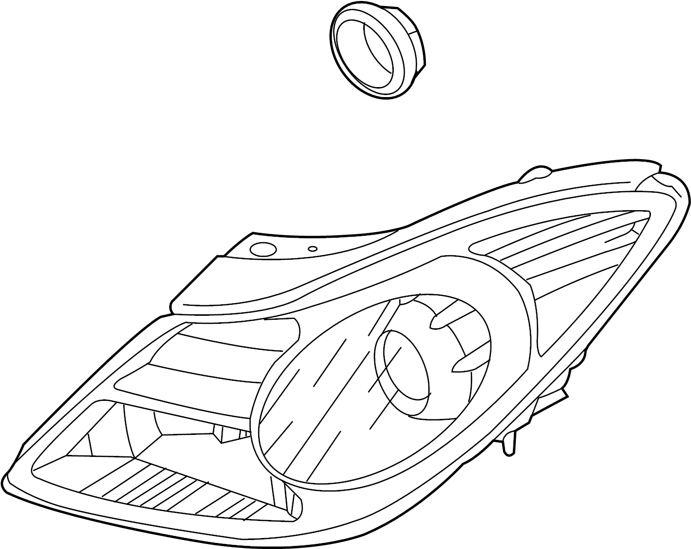 View 921013J050 Headlight Assembly (Left) Full-Sized Product Image