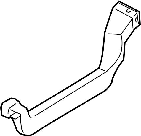 View 970103J100 Instrument Panel Air Duct Full-Sized Product Image