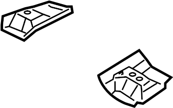 View 651573J000 Seat Track Reinforcement Bracket (Left, Front, Rear) Full-Sized Product Image