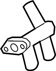 View 25485J5010 Automatic Transmission Oil Cooler Line Connector. Radiator Coolant Hose Adapter.  Full-Sized Product Image
