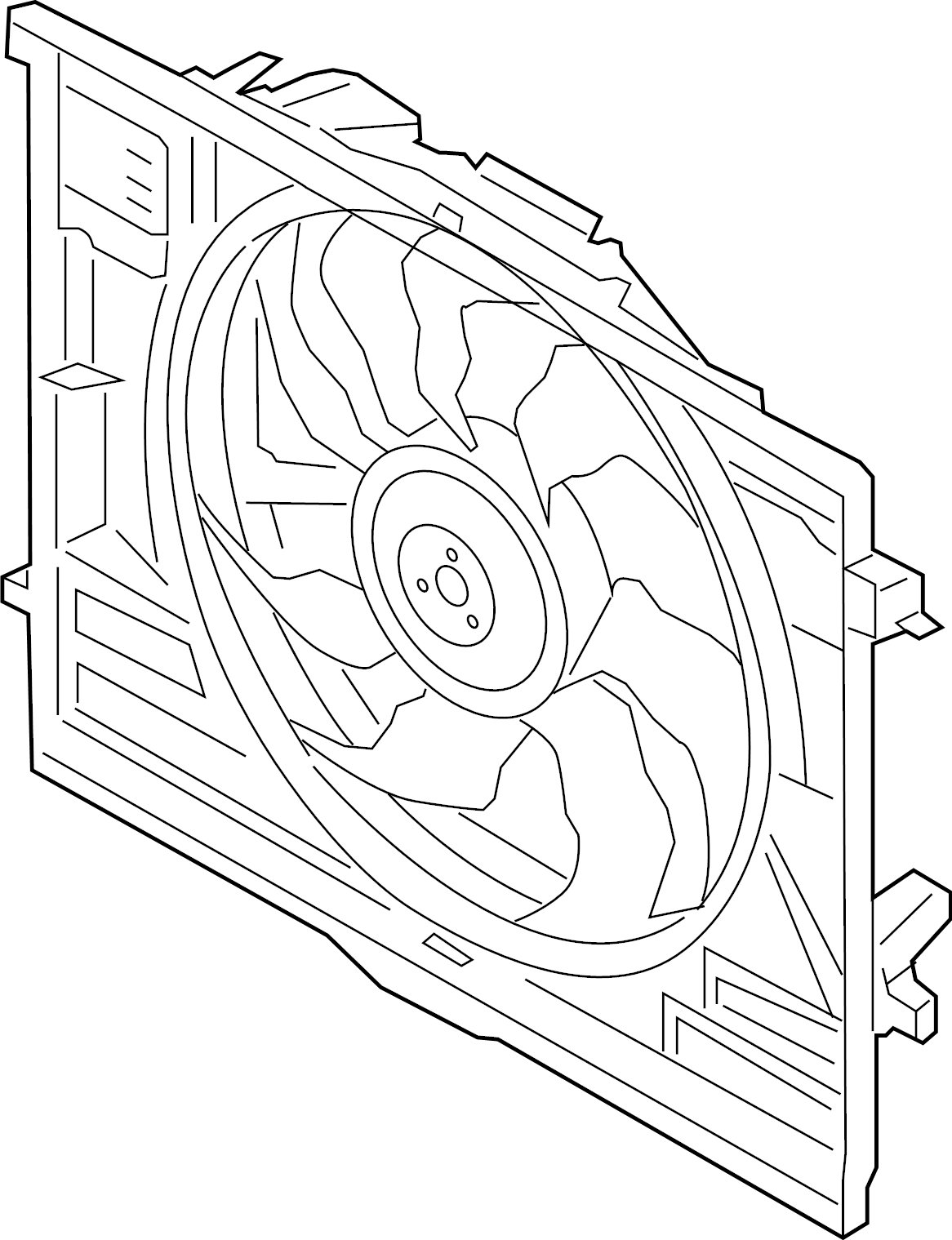 View 25380J5160 Engine Cooling Fan Assembly Full-Sized Product Image