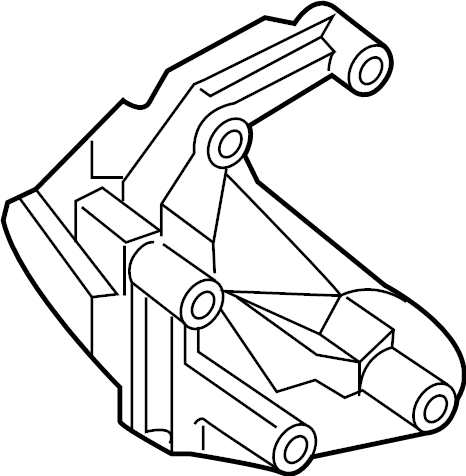 View 21825J5100 BRACKET-ENGINE SUPPO. BRACKET-ENGINE SUPPORT,RH Full-Sized Product Image