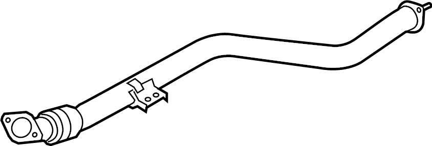 View 28610G9420 Pipe. Muffler. Exhaust. Assembly. Intermediate. (Front) Full-Sized Product Image