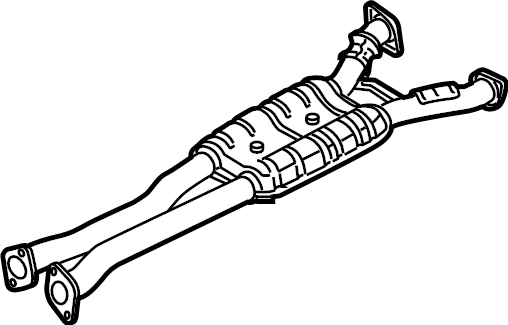 View 28650G9110 Muffler. Pipe. (Front) Full-Sized Product Image