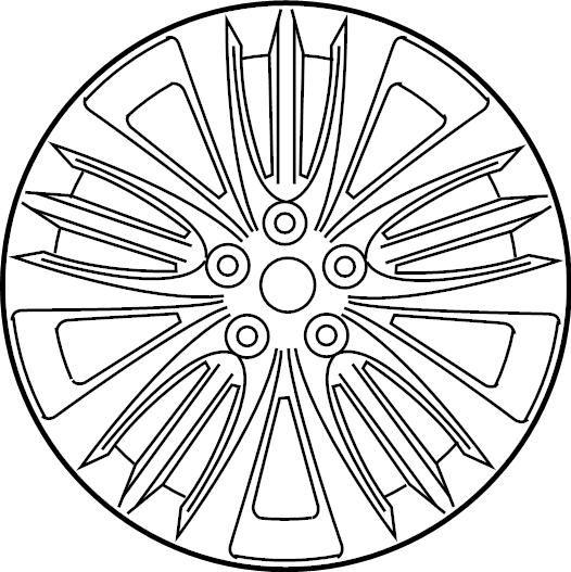 View 52910G9250 Wheel (Rear) Full-Sized Product Image