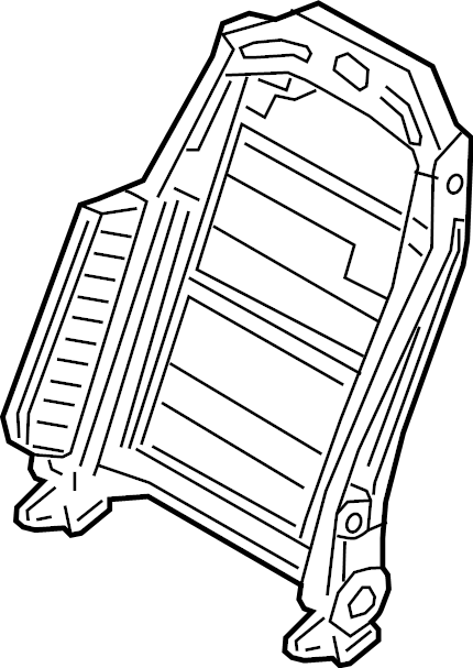 View 88310G9600 Seat Back Frame (Left, Front) Full-Sized Product Image