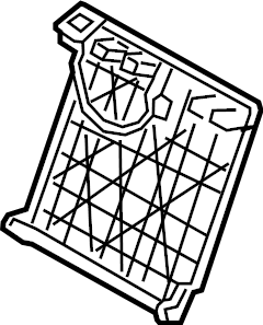 View 89410G9000NNB Seat Back Frame (Right, Rear) Full-Sized Product Image
