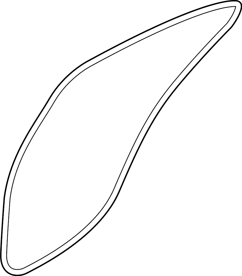View 83140G9000 Door Seal (Right, Rear) Full-Sized Product Image