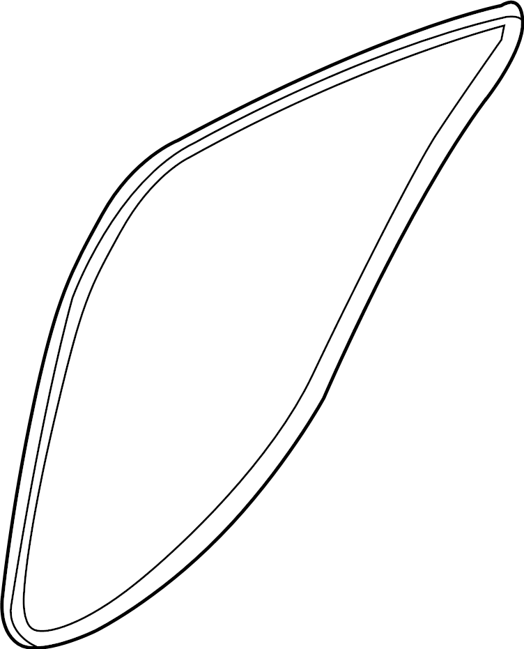 View 83110G9000 Door Seal (Left, Rear) Full-Sized Product Image