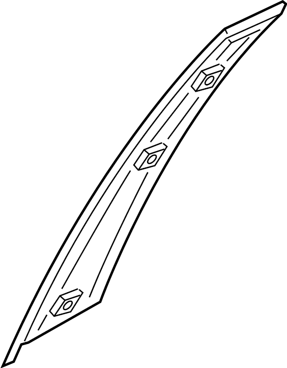 View 83260G9000 Door Applique (Right, Rear, Upper) Full-Sized Product Image