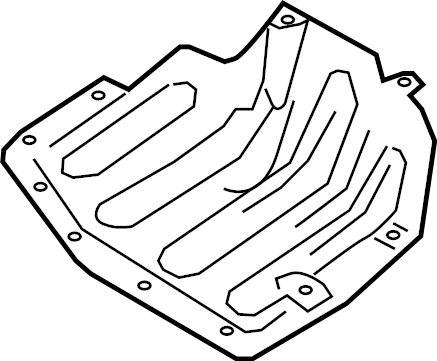 View 86695G9000 Bumper Splash Shield (Rear, Lower) Full-Sized Product Image
