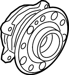 View 52720P2100 Wheel Bearing and Hub Assembly (Front, Rear) Full-Sized Product Image