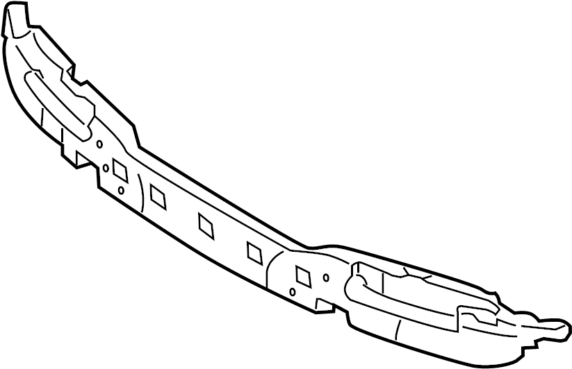 View 865203M500 Bumper Impact Absorber (Front) Full-Sized Product Image