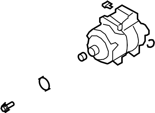 View 977013M001 A/C Compressor Full-Sized Product Image