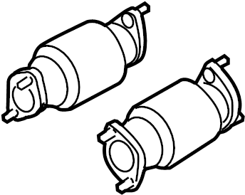 View 289503CAH0 Catalytic Converter (Right) Full-Sized Product Image