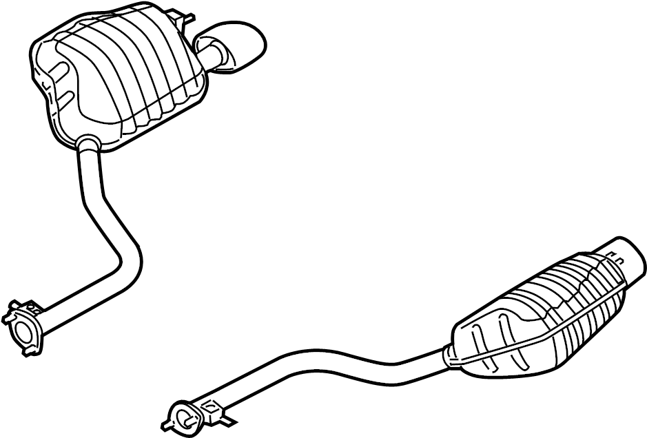 View 287003M500 Exhaust Muffler (Right, Rear) Full-Sized Product Image