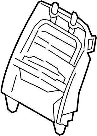 View 883103M320 Seat Back Frame (Front) Full-Sized Product Image