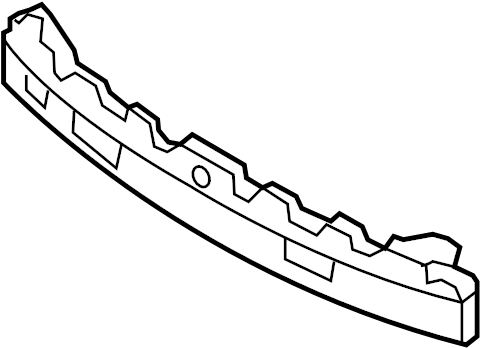 View 866203M520 Bumper Impact Absorber (Right, Rear) Full-Sized Product Image