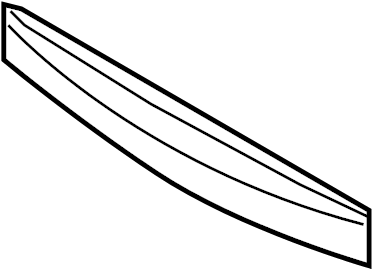 View 866313M510 Bumper Impact Bar (Rear) Full-Sized Product Image