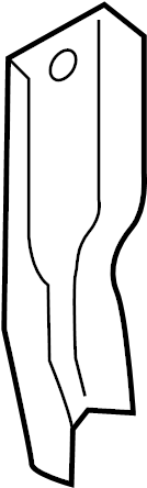 View 62476B1500 Engine Cradle Bracket (Left, Rear) Full-Sized Product Image