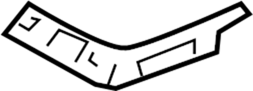 View 865132M000 Bumper Cover Support Rail (Left, Front, Upper, Lower) Full-Sized Product Image