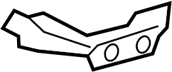 View 865142M300 Bumper Cover Support Rail (Right, Front, Upper, Lower) Full-Sized Product Image