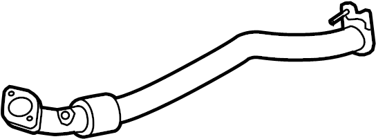 View 286112M750 Pipe. Exhaust. Muffler. Crossover. (Right, Front) Full-Sized Product Image