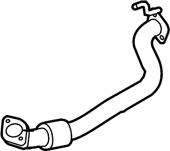 View 286112M110 Pipe. Muffler. Exhaust. Crossover. (Left, Front) Full-Sized Product Image