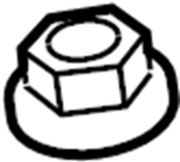 View 1338510007K Suspension Strut Tower Nut Full-Sized Product Image