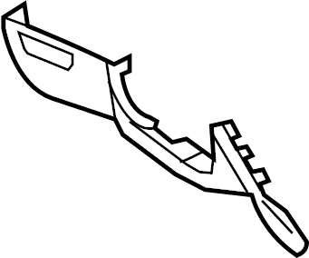 View 847512M0009P Instrument Panel Knee Bolster (Left, Lower) Full-Sized Product Image
