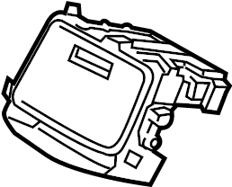 View 847422M560R33 Instrument Panel Storage Compartment (Lower) Full-Sized Product Image