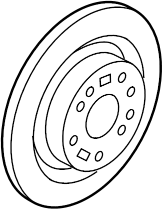 View 584112M700 Disc Brake Rotor (Rear) Full-Sized Product Image