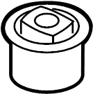 View 554182M100 Suspension Crossmember Insulator (Front) Full-Sized Product Image