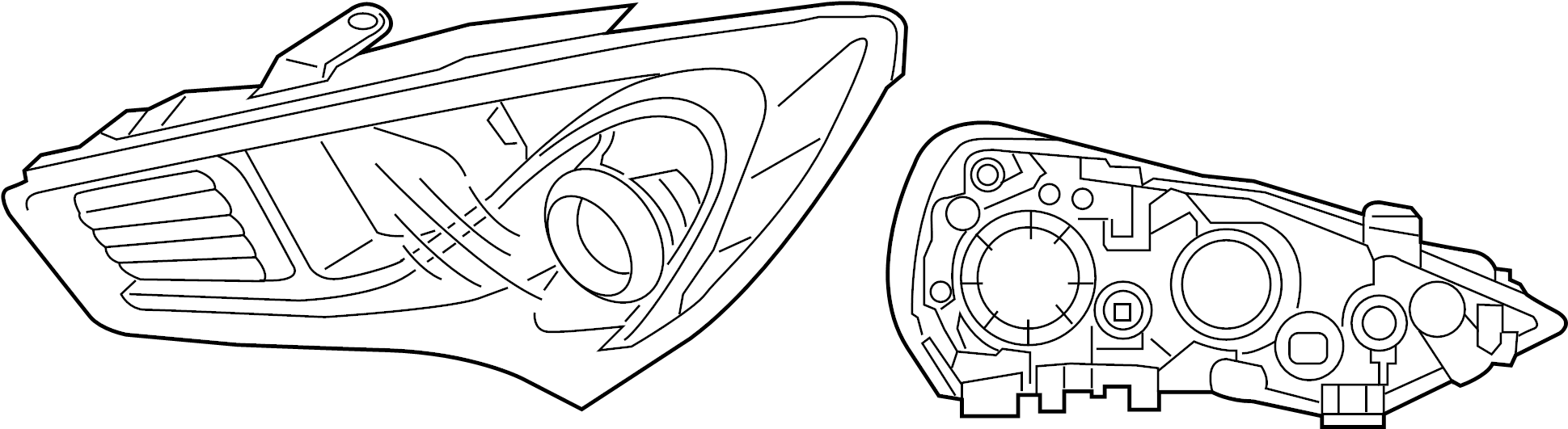 View 921012M560 Headlight Assembly (Left) Full-Sized Product Image