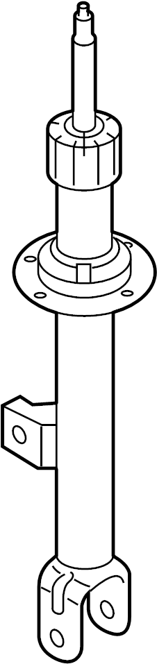 View 54605B1000 Suspension Strut (Left, Front) Full-Sized Product Image