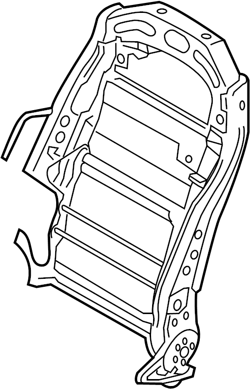 View 88410B1110 Seat Back Frame (Front) Full-Sized Product Image