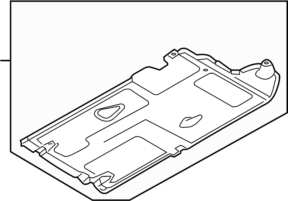 View 84147B1000 Floor Pan Splash Shield (Right, Rear) Full-Sized Product Image