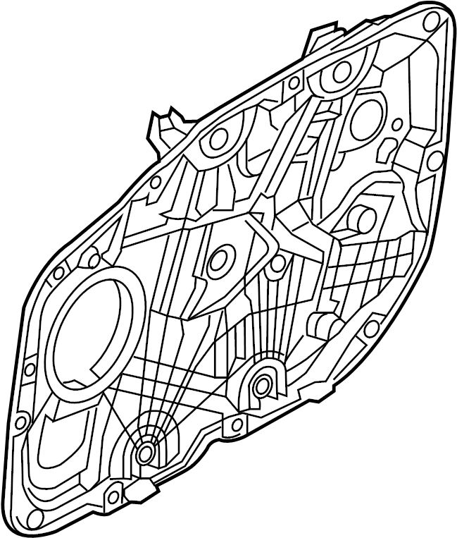 View 82481B1000 Regulator. Panel. (Right, Front) Full-Sized Product Image