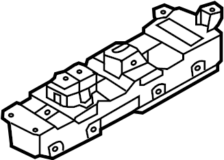 View 93575B10014X SWITCH ASSEMBLY - P/WDW ASSIST. Window switch.  Full-Sized Product Image