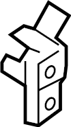 View 794203M000 Door Hinge (Right, Rear, Upper) Full-Sized Product Image