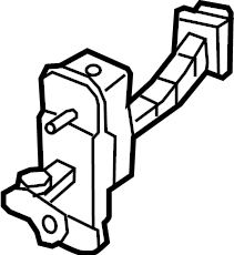View 79480B1500 Door Check (Left, Rear) Full-Sized Product Image